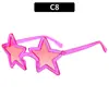 Óculos de Sol Festa Estrela de Cinco Pontas Tendência Nova Personalidade Estilo de Rua Color-Blocking Divertido Dança Influenciador Óculos de Sol Femininos