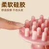 Escova de Shampoo para Massagem Cabeça de Escova de Silicone para Banho Anti-Coceira Escova de Limpeza Doméstica Pente de Massagem Capilar Multifuncional para Shampoo