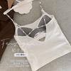 Bolsa de Polvo Empaque Carta Camisola Mujer Sexy Espalda Descubierta Ropa Exterior Almohadilla Integrada en el Pecho Hermoso Espalda Tubo Superior Top Interior