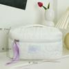 Bolsa Cosmética Portátil de Gran Capacidad Estilo Lindo 2023 Nuevo Estilo Cuidado de la Piel Estilo Ins Color Caramelo Bolsa de Almacenamiento Corazón de Niña