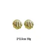 Brincos de moda europeus e americanos brincos mais vendidos brincos de luxo leve banhados a ouro brincos lisos que não desbotam brincos de ouro transfronteiriços