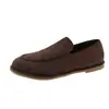 Em estoque~Mocassins de Pelúcia Redondos Simples Retrô para Mulheres Slip-on Preguiçosos Sapatos de Algodão Sandálias Birken Planas para o Trabalho
