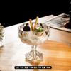 Copa de Cristal para Helado Tazón de Postre con Pie Alto Japonés Transparente Alto Valor de Color Sentido Taza de Helado para el Hogar Comercial