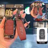 Adequado para Capa de Chave de Carro Jeep Compass Renegade Grand Commander Grand Cherokee Bolsa de Chave com Luz Grátis