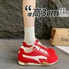 Zapatos de Malla Agan de 5CM~ Zapatos de Mujer 2026 Primavera Verano Nuevos Versátiles Suela Gruesa Transpirables Casuales Deportivos Zapatos para Correr