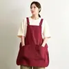 Avental para Cozinha, Proteção contra Salpicos de Água, Estilo Fino para Assar, Catering, Acampamento, Barbeiro, Chá de Leite, Pet Shop, Macacão de Trabalho Dupla Face