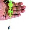 Gaiola de isca anzol duplo flexível isca reversa fora do grupo de linha de pesca de fundo gaiola de isca linha anzol duplo de volta para o fundo bola flutuante anzol de pesca grupo de pesca