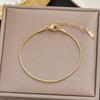 Pulsera de Acero de Titanio de Nuevo Estilo Coreano y Japonés que No se Desvanece para Mujer, Pulsera de Joyería de Moda Personalizada Versátil Estilo Ins con un Toque de Alta Gama, Venta al por Mayor