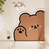 Tapete de banheiro fofo de urso, tapete antiderrapante de banheiro com formato especial, tapete absorvente para porta de banheiro, tapete antiderrapante para chuveiro