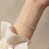 Super Brilho! Raro Pulseira de Cristal Shijia Extremamente Fina, Textura de Luxo Acessível, Empilhável Original Simples Feito à Mão Feminino