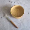 Tazón para mascarilla de bambú, cuchara para mascarilla, traje de dos piezas, palo para mascarilla, herramienta para mascarilla casera DIY, se puede grabar LOGO