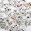 Popular online popular manicure pilha de diamante acessórios novo produto acabado torto coração gordo quadrado diamante Super Flash machado amor unha Diamante