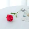 Ramos Tejidos de Hilo Rosa al por Mayor, Girasoles, Flores Artificiales, Claveles, Rosas de Ganchillo, Tulipanes, Flores Falsas
