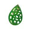 Colgante de Jade Colgante de Jade Verde Seco Forma de Gota Colgante Verde Yang Cola de Fénix Colgantes Firmados Pendientes Accesorios para Colgantes Colgante Colgante de Jade