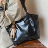 Bolsas para Mujer 2026 Nueva Moda Retro Bolso de Axila Bolso Tote de Gran Capacidad para Viajar Bolso de Hombro de Cuero Aceitado y Encerado de Moda