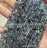 Piedra Turmalina, Granate, Ágata, Piedra Lunar, Lapislázuli, Cristal Cuentas Facetadas de 3 mm, Cuentas Sueltas para Manualidades