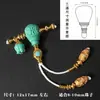 Conector en T de Magnesita con Juego de Cobre Chapado en Oro de Método Antiguo Pulsera de Juego Cultural Hecha a Mano Colgante de Collar Accesorios Exquisitos