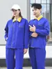 Conjunto de Roupas de Trabalho de Manga Longa para Primavera e Outono para Trabalhadores de Oficina de Reparos, Vestuário para Trabalho na Construção Civil e Mecânica, Uniformes para Trabalhadores da Construção