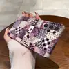 Capa de Celular Romântica Francesa Roxa Patchwork Retrô Rosa S25Ultra Capa Protetora Personalizada GalaxyS26+