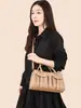Bolso de Mano Vintage para Mujer 2026 Nuevo Modelo Gran Capacidad Bolso Cruzado Hebilla de Cinturón de Cuero Marrón Decoración Bolso Boston Bolso de Hombro Único para Viajar