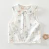 Colete de Bebê Algodão Puro Classe A Sem Mangas Roupa Exterior Top Roupas de Recém-Nascido Colete para Meninos e Meninas Roupa Infantil Anyang