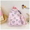 2024 Nueva Mochila Escolar Pequeña de Dibujos Animados Mochila Linda para Mujer con Estuche para Lápices Bolsa para Niños Estilo Occidental Mochila Escolar para Jardín de Niños