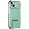 Funda para teléfono móvil iPhone 12 Pro Max con soporte deslizante resistente a caídas dos en uno Apple 13 color de contraste XR funda protectora