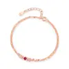 Pulseira Prata de Lei S925 Cor Nova Zircônia Três Cores Feminina Fashionável Versátil Acessórios de Verão Frescos Joias