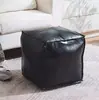 Almofada para Banco de Trocar Sapatos Marroquino Puff Couro Tatame de Couro Bolsa de Armazenamento Puff Futon Sofá Preguiçoso