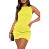 Vestido de Verano Nuevo Transfronterizo Europeo y Americano 2026, Vestido Bodycon Sexy sin Mangas para Chicas Calientes, Ajustado de Alta Gama para Moda Femenina