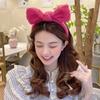 Klein azul Cordeiro laço de cabelo headband feminino all-match face wash hair pressing hairpin headband outono e inverno acessórios de cabelo