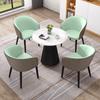 Conjunto de Mesa de Negociação de Ardósia e Cadeiras para Bares, Cafés, Mesas de Jantar, Balcões de Recepção de Escritório, Áreas de Recepção, Mesas e Cadeiras Comerciais de Lazer