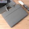 Bolso de Hombro de Cuero XINLONG para Laptop de Gran Capacidad Portátil para Laptop de 14/15.6 Pulgadas Logo Impreso
