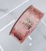 3.8cm Venta Caliente Transfronteriza Termoestable Estampado en Caliente Patrón Europeo Textura Agrietada Hecho a Mano DIY Cinta Lazo Accesorios para Cajas de Regalo