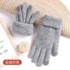 Luvas de Tricô Inverno Novo 2024 Fofas Estilo Coreano À Prova de Frio e Quentes Estudantes Femininas Espessas Touch Screen Luvas de Ciclismo