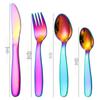 Conjunto de talheres infantis de aço inoxidável 304 transfronteiriço, faca de bife criativa, garfo, colher de comer infantil, conjunto de faca, garfo e colher
