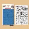 Herramientas para Arte de Uñas: Placas de Estampado, Transferencia de Encaje, Mariposa, Floral, Cuadros Franceses, Estampado de Leopardo, Fuegos Artificiales, Plantillas con Patrón del Año de la Serpiente