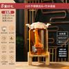 Garrafa de vinho de vidro espessada com torneira de ginseng com alto teor de borosilicato, garrafa branca de vinho de alta qualidade, jarra de vinho especial para armazenamento de vinho