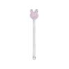 Palo Agitador de Vidrio Palo Mezclador de Cócteles Exquisito y Lindo Creativo Resistente a Altas Temperaturas Rosa Palo Agitador de Vidrio de Borosilicato Alto