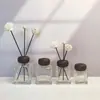 Botella Vacía Sub-empaque Suplemento Aromaterapia Aceite Esencial Ratán No Inflamable Tapa de Haya Contenedor de Agua Floral Fragancia Hotel Casa de Huéspedes