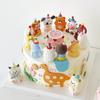 Rata, Buey, Tigre, Conejo, Dragón, Serpiente, Caballo, Oveja, Mono, Gallo, Perro y Cerdo 12 Adornos de Decoración para Pastel de Cumpleaños del Zodíaco Adorno para Postre