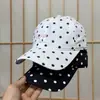 Nueva Gorra de Béisbol Suave con Puntos Estilo INS para Mujer, Sombrero de Sol de Ala Ancha para Verano con Visera de Pato, Sombrero Casual Versátil Personalizado