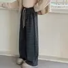 Pantalones de Cuadros para Niñas Primavera Pantalones de Pierna Ancha 2026 Nuevo Estilo Pantalones para Chicas de Secundaria Atuendo de Primavera Pantalones Deportivos Casuales para Chicas Mayores