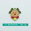 Versión Coreana al por mayor de Aleación Creativa Goteo de Aceite Colorido Navidad Reno de Navidad Colgante Accesorios Joyería Hecha a Mano DIY