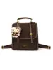 Bolsa Tote de Design Exclusivo para o Dia a Dia de Mulheres 2026 Inverno Novo Estilo Color-Blocking Retro Sensação de Luxo Mochila de Ombro Único Ombro Duplo