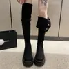 Plegables Nuevo Estilo Europeo Americano Suela Gruesa Otoño e Invierno Hasta la Rodilla 2026 Botas de Caballero para Niños Tacón Grueso Botas Largas de Doble Uso