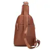 Taobao Nova Bolsa de Peito Feminina Estilo Coreano Casual Mochila de Couro Genuíno Camada Superior Bolsa Transversal Multifuncional Bolsa Feminina de Couro Genuíno da Moda