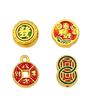 Alta retenção de cor acessórios de óleo de ouro antigo pingando queimando azul cavalgando o vento e quebrando ondas coisas boas virão para moedas de cobre oito metros quadrados para fazer dinheiro pulseira colar