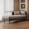 Luxo leve arte em couro hotel concubina apartamento varanda pequeno apartamento sala de estar poltrona reclinável moderno minimalista em estoque sofá madeira