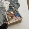 Bolsa de Mão Estilo Coreano para Estudante 2026 Moda Bolsa de Lanche de Linho Nova Estilo Japonês Ins Bolsa de Lancheira de Lona de Mão
